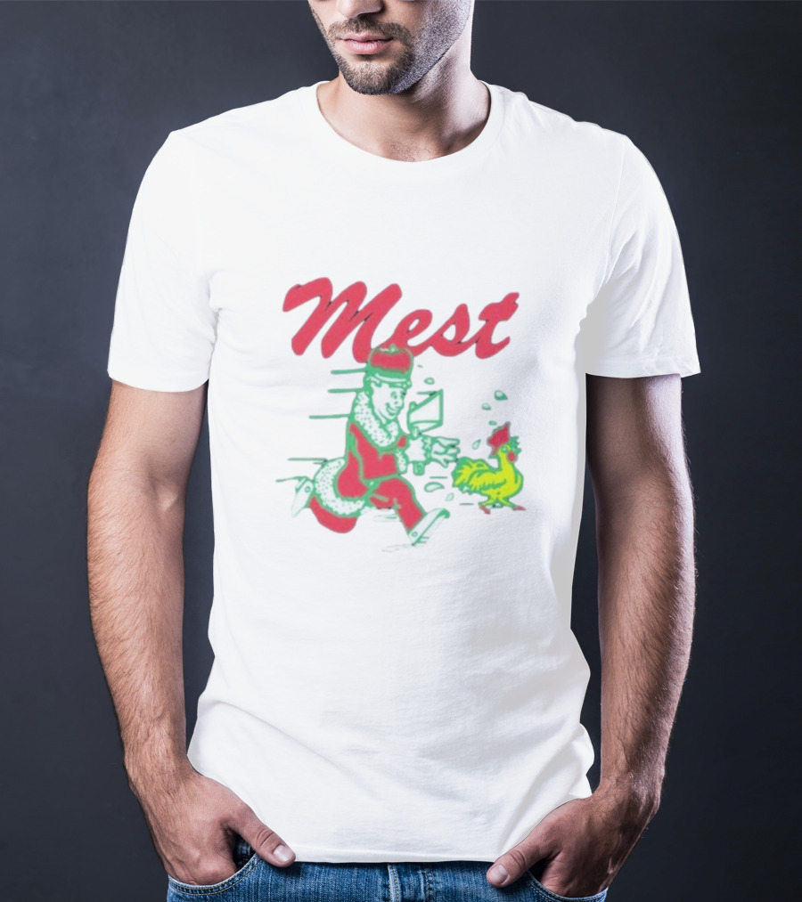 Tony Lovato X Mest The Boys Santa Running With Chicken T-Shirt