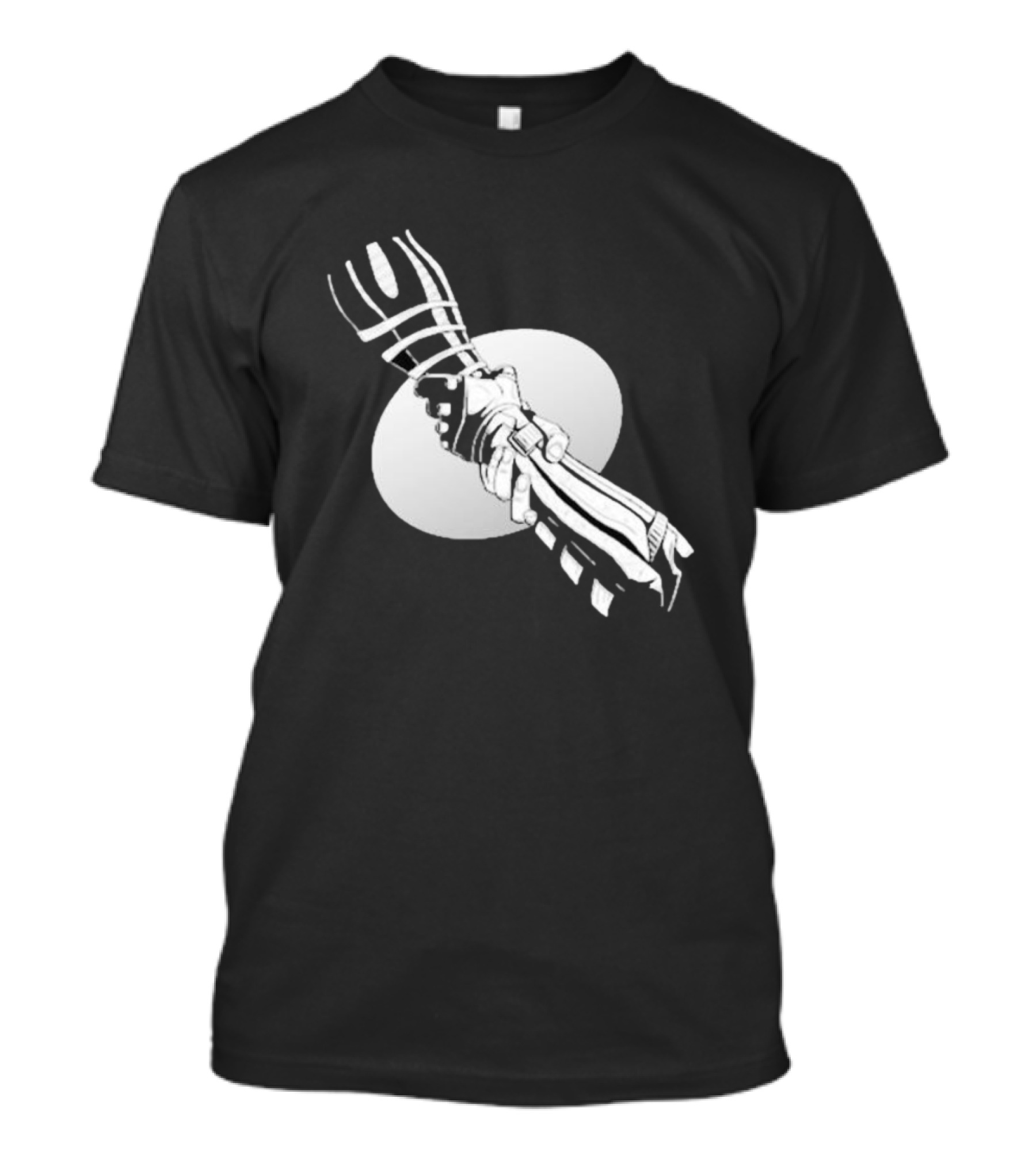 You’re Not Alone Holding Hands Black And White Version T-Shirt