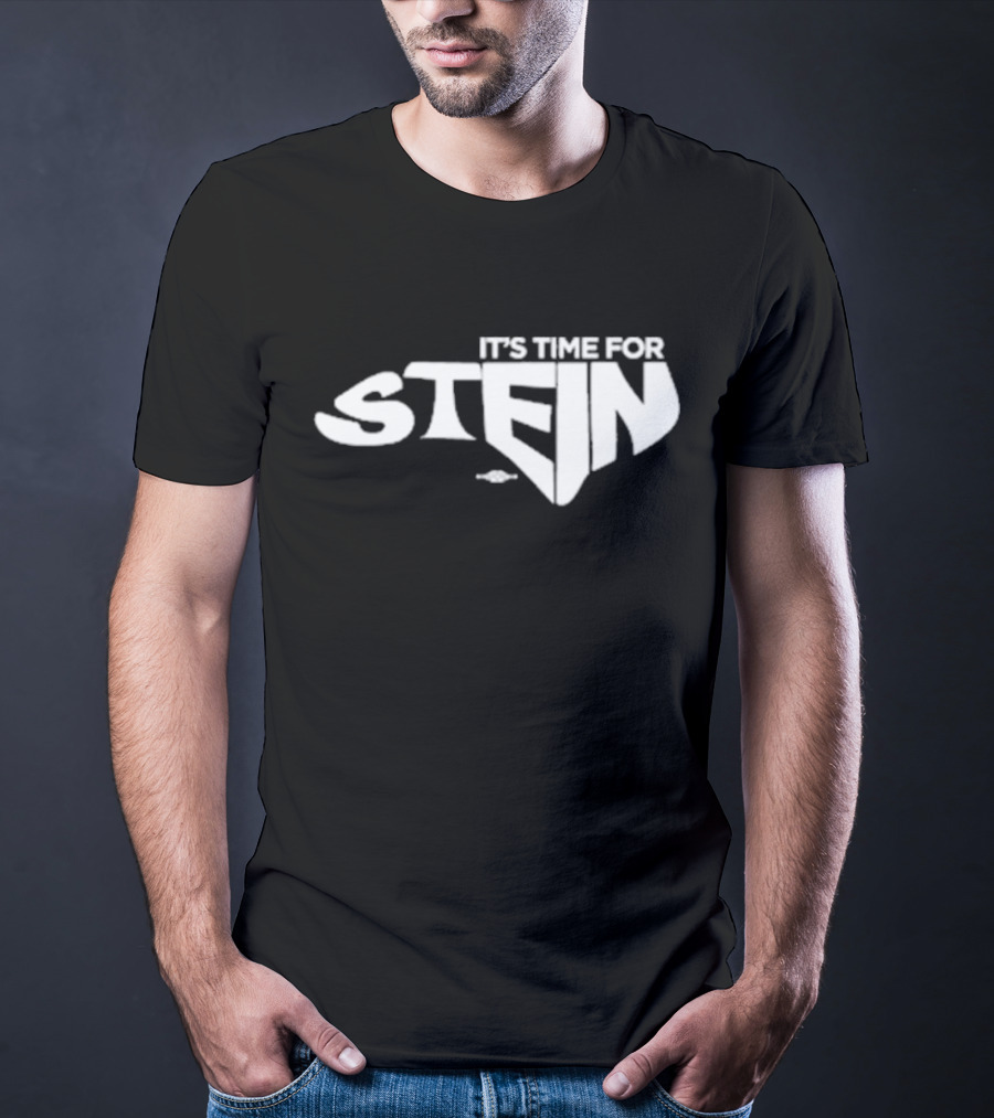 IT’S TIME FOR STEIN Classic Superhero Inspired Bold Lettering T-Shirt