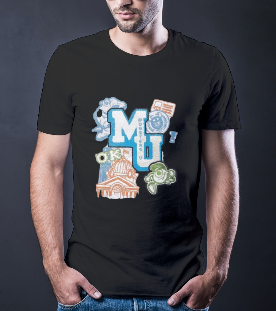 MU Monsters University Disney OK Patch T-Shirt