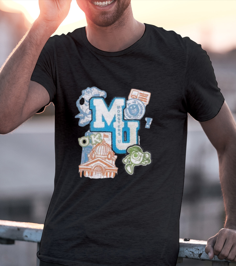 MU Monsters University Disney OK Patch T-Shirt