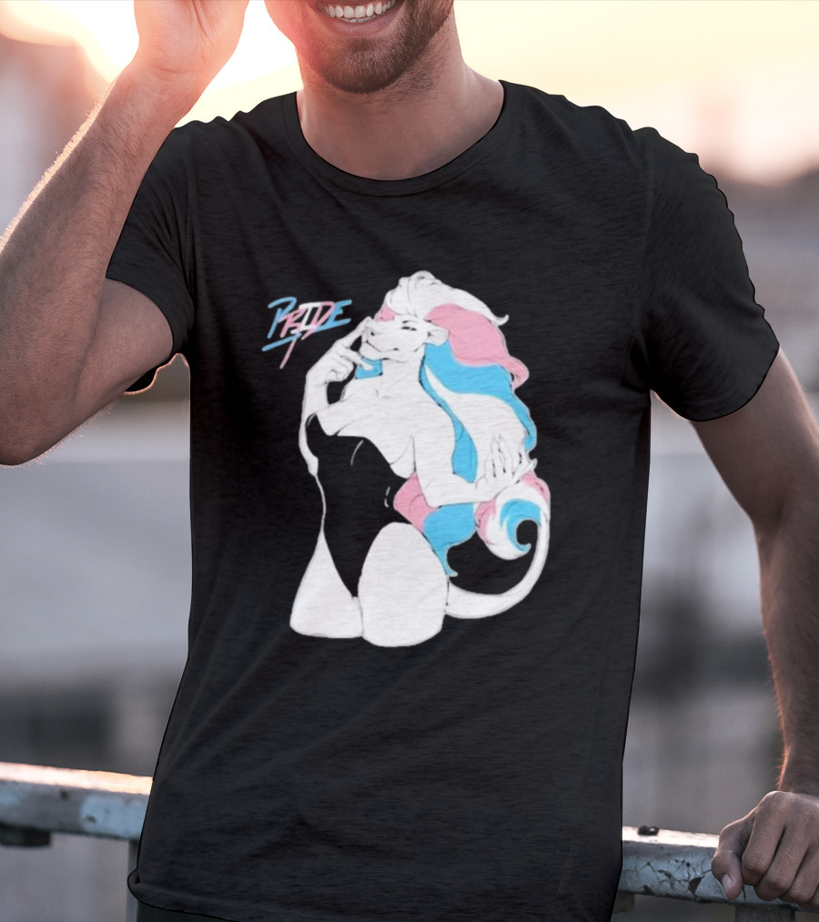 Pride Lioness Trans Flag Colors T-Shirt