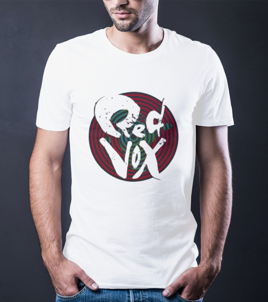 Retroware Red Vox Psychedelic Spiral Retro Vibes T-Shirt