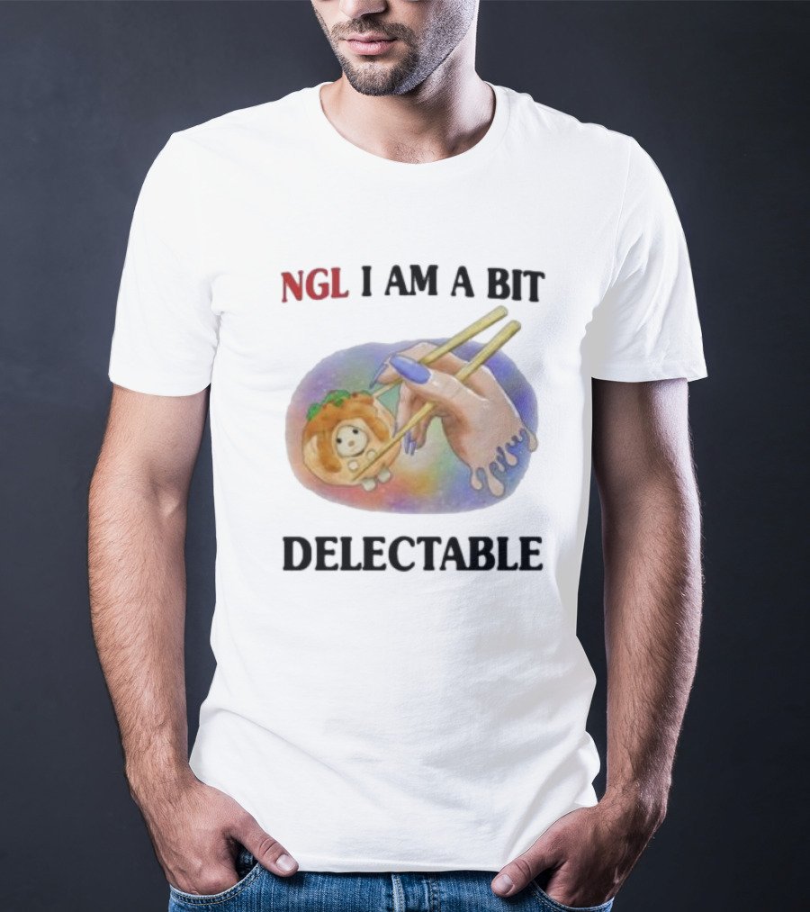Jmcgg NGL I Am A Bit Delectable Sushi Roll With Cute Character T-Shirt