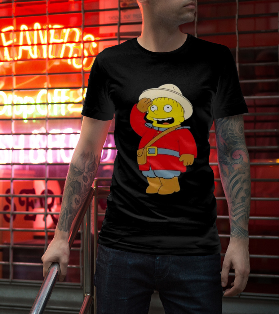 The Simpsons Ralph Mountie Canada Costume T-Shirt