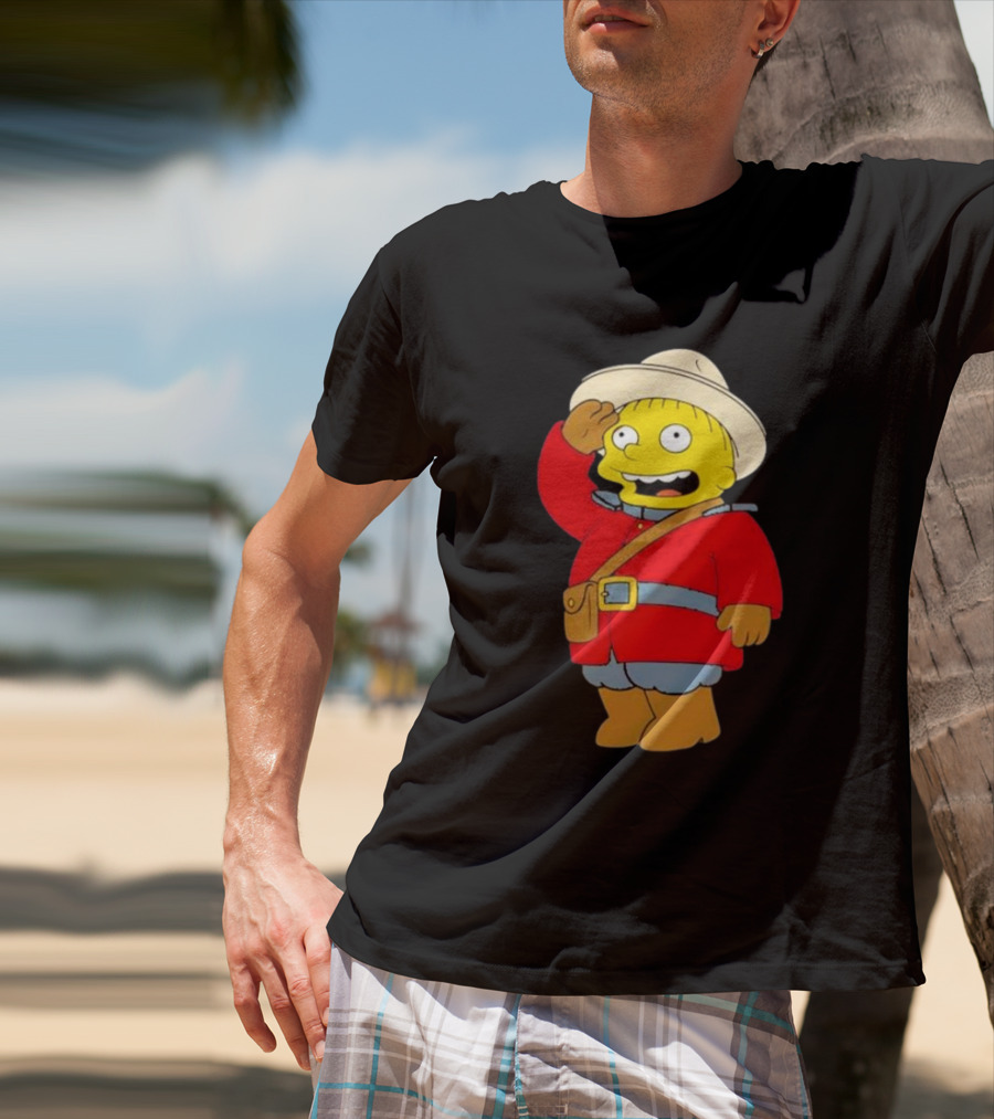 The Simpsons Ralph Mountie Canada Costume T-Shirt
