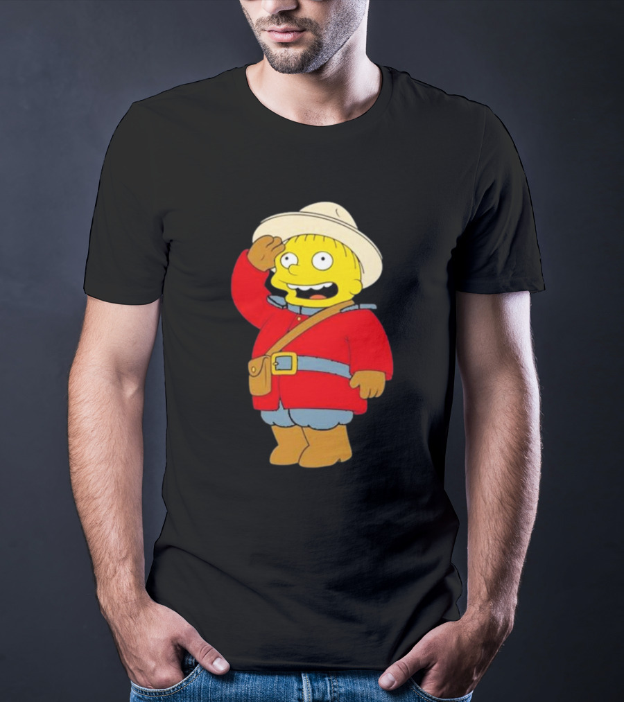 The Simpsons Ralph Mountie Canada Costume T-Shirt