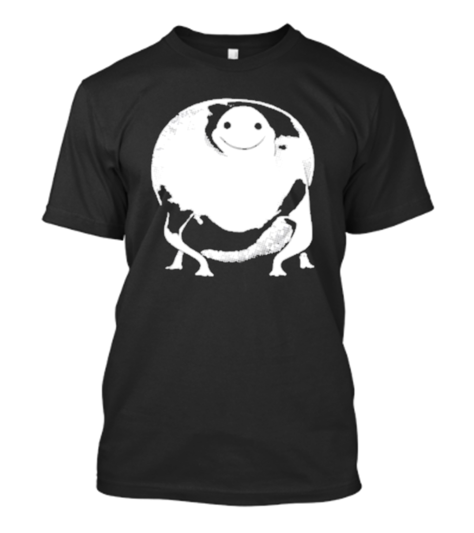 Marble City Pizza Cow Happy Black And White Smiling Cow T-Shirt