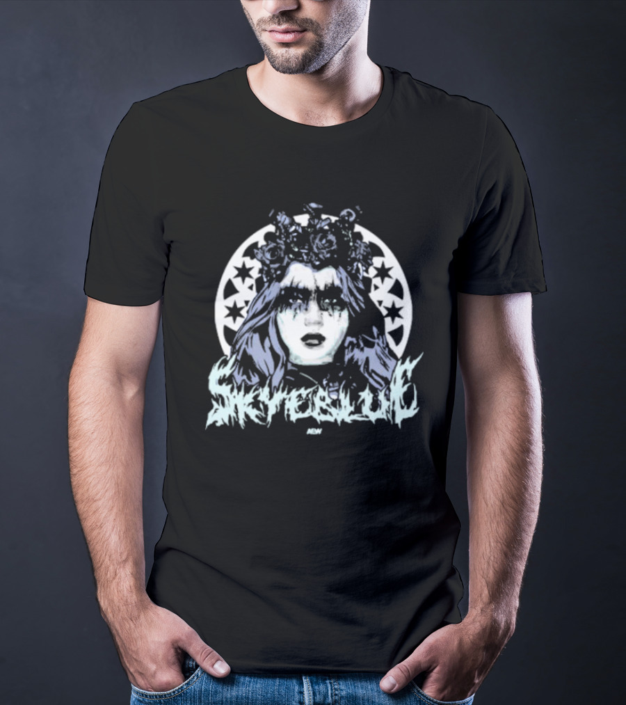 Skye Blue Choke Woman Roses Stars MDW T-Shirt