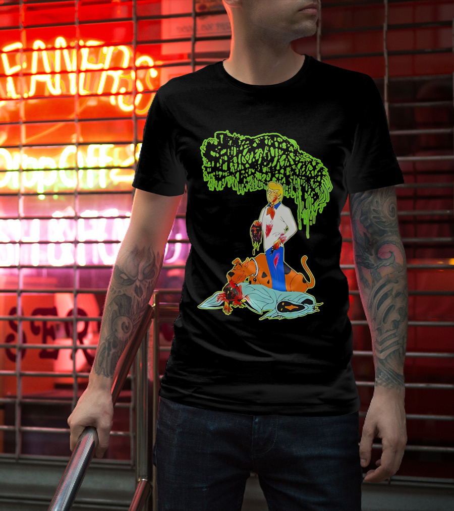 Sanguisugabogg Scooby Doo Fred Jones Horror Mashup T-Shirt