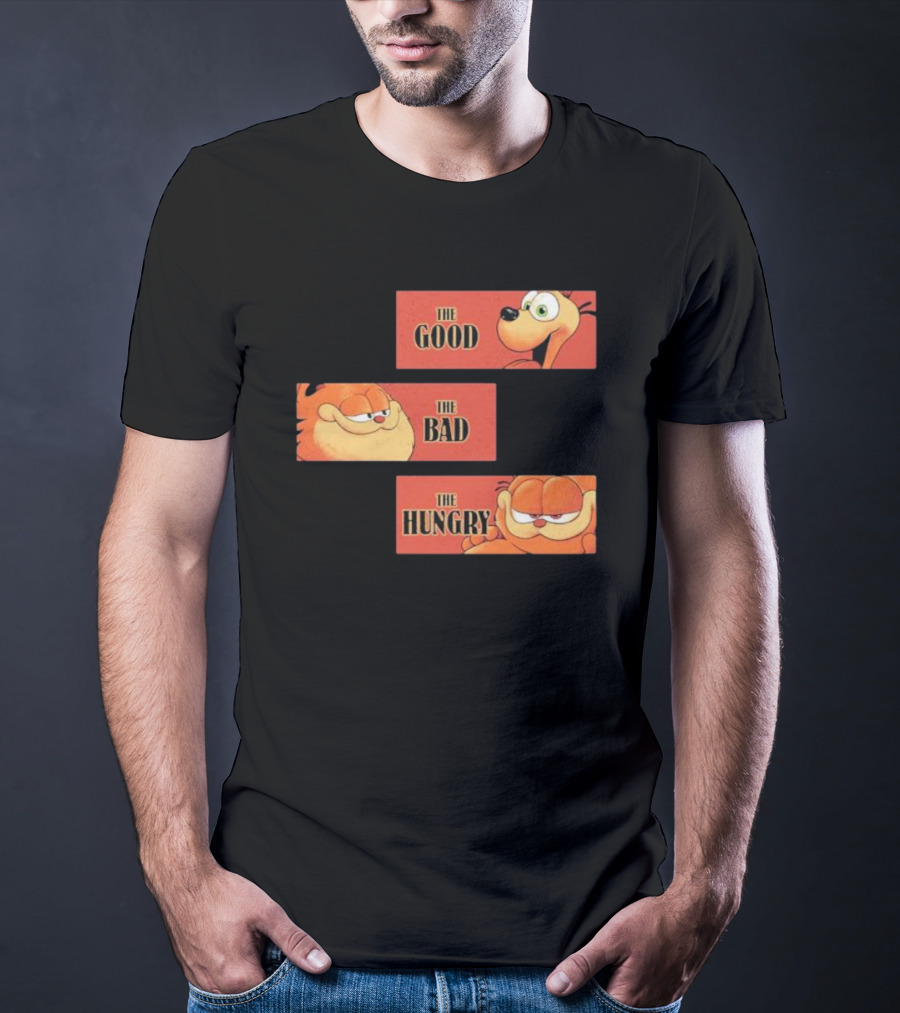 The Good The Bad The Hungry Garfield And Odie T-Shirt