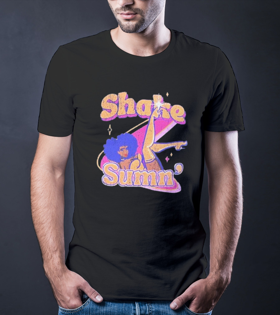 Zero Fatigue Shake Sumn Vibrant Retro Dance Vibes T-Shirt