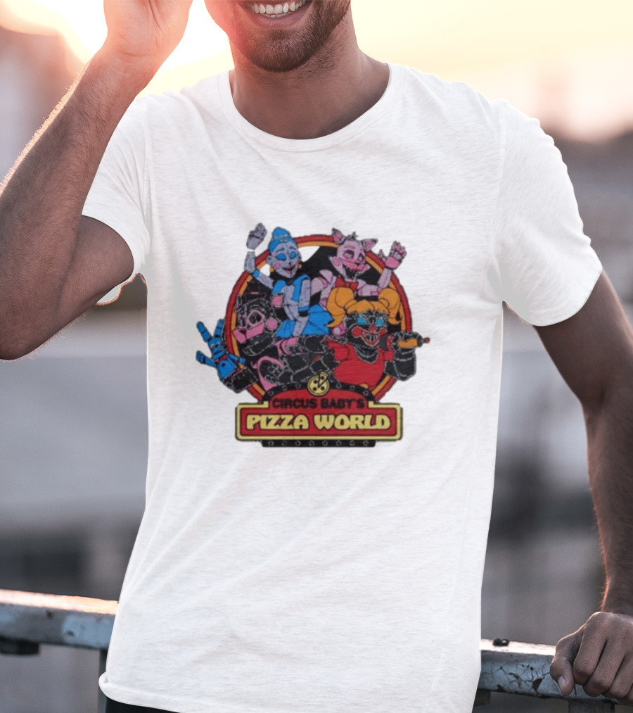 Circus Baby's Pizza World Sister Location Animatronic Characters T-Shirt