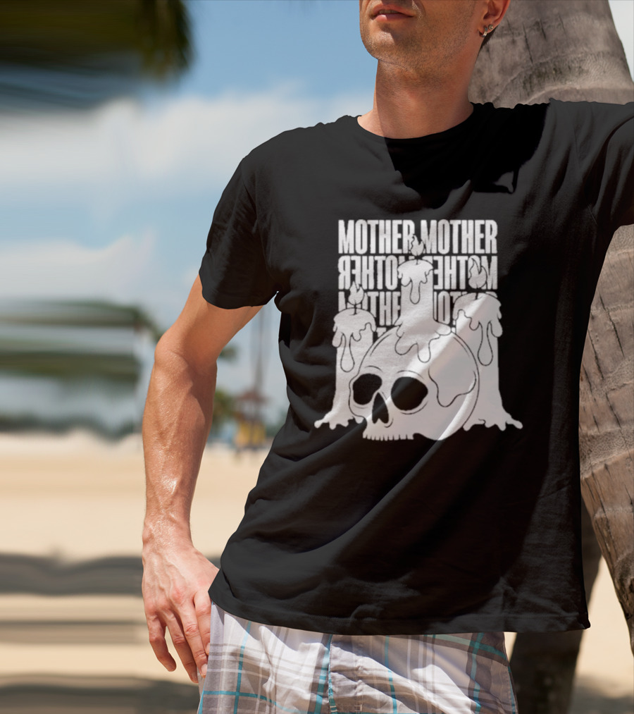 Mother Mother Skull Candle T-Shirt