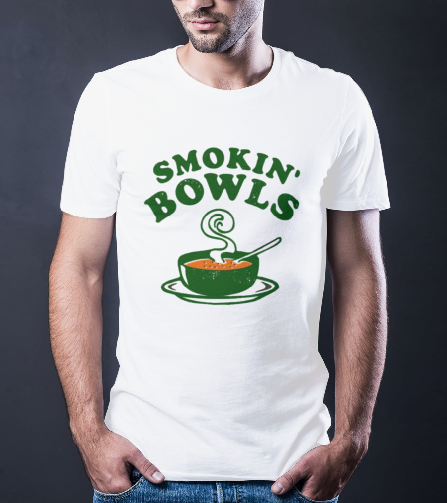 Smokin’ Bowls Soup With Spoon And Swirling Steam T-Shirt