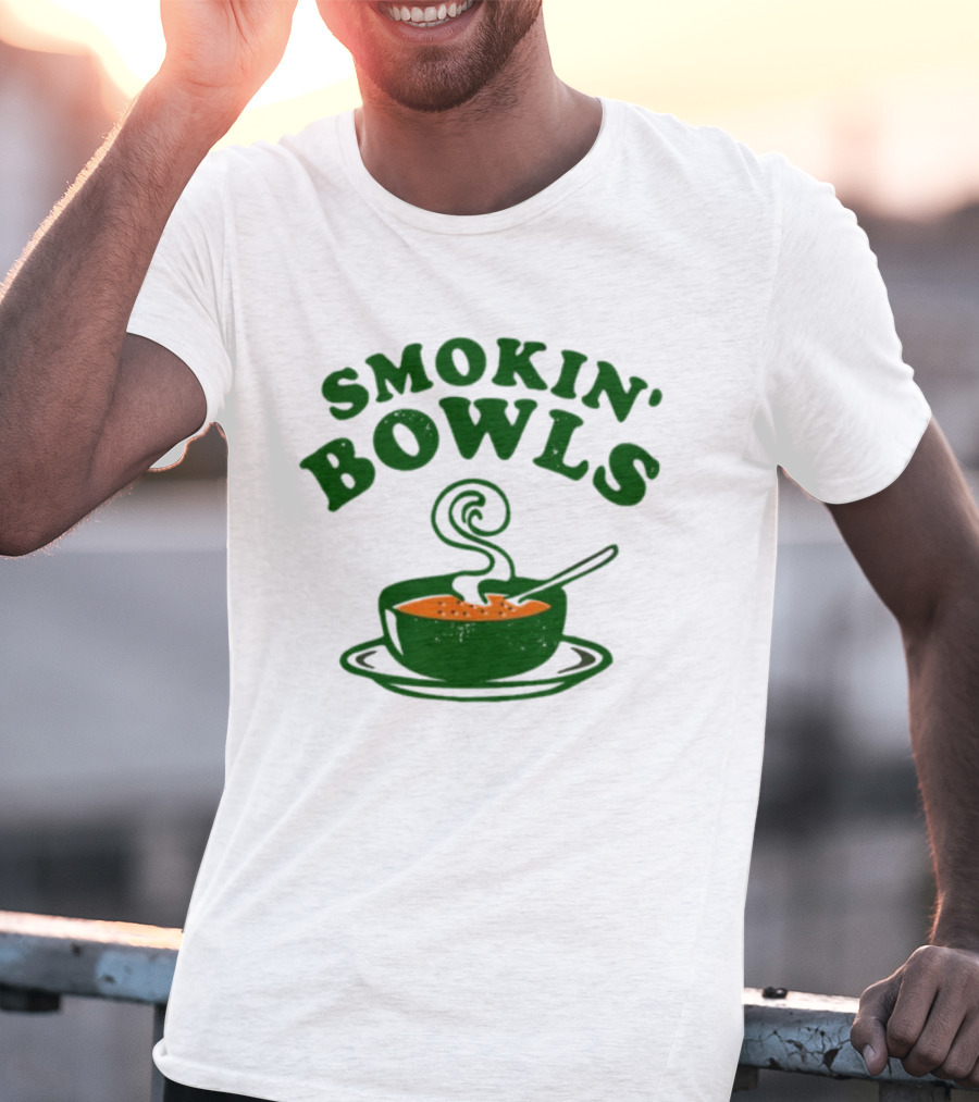 Smokin’ Bowls Soup With Spoon And Swirling Steam T-Shirt