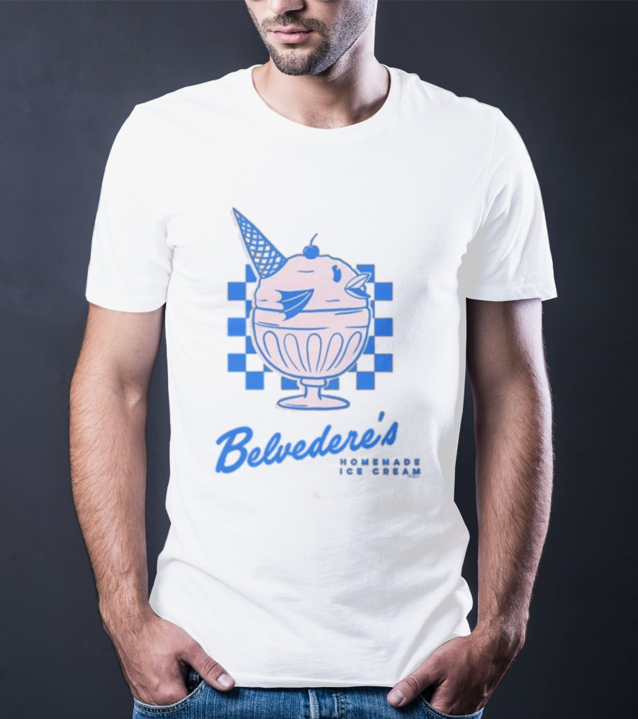Belvedere's Homemade Ice Cream Vanilla Fish Cone T-Shirt