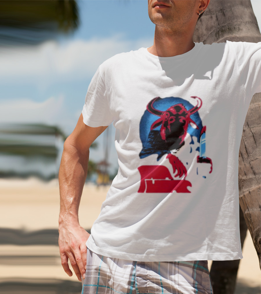 Papa Meat Cyber Bully Cow With Knife Dark Humor T-Shirt