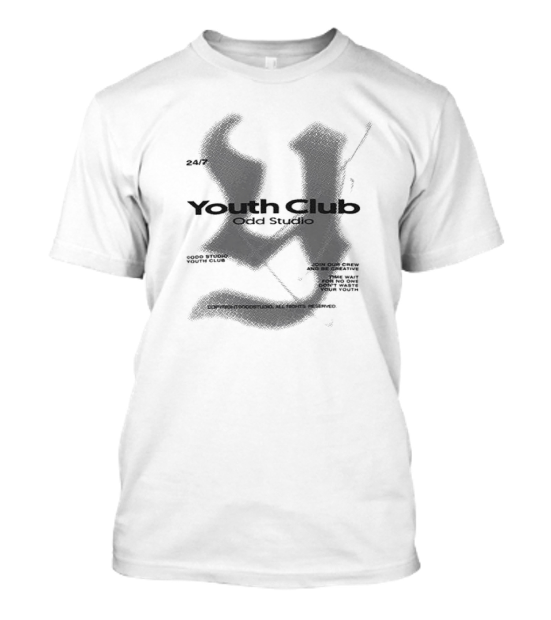 Youth Club Odd Studio 24/7 Good Studio Alternative Youth Crew T-Shirt