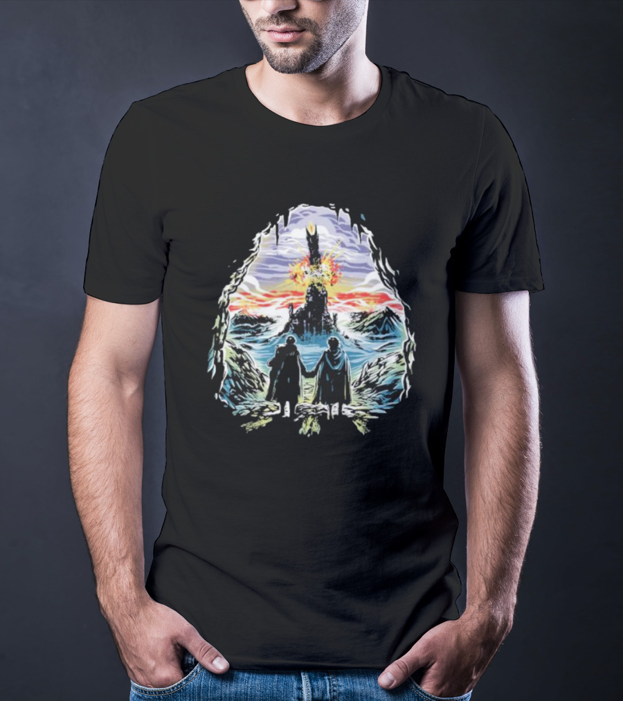Project One Ring Mount Doom Journey Frodo Sam Image T-Shirt