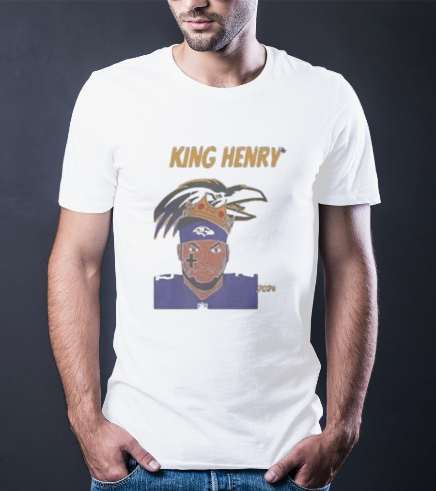 Ravens Football King Henry Baltimore NFL T-Shirt