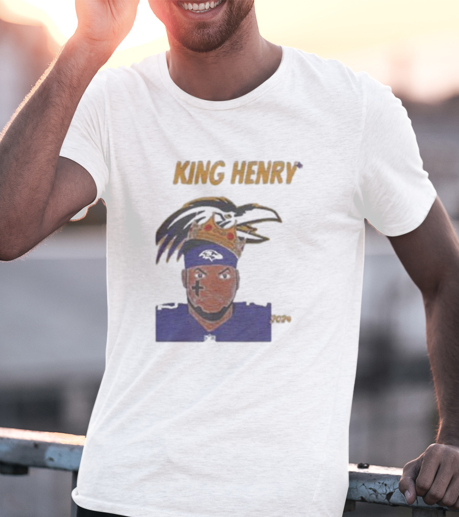 Ravens Football King Henry Baltimore NFL T-Shirt
