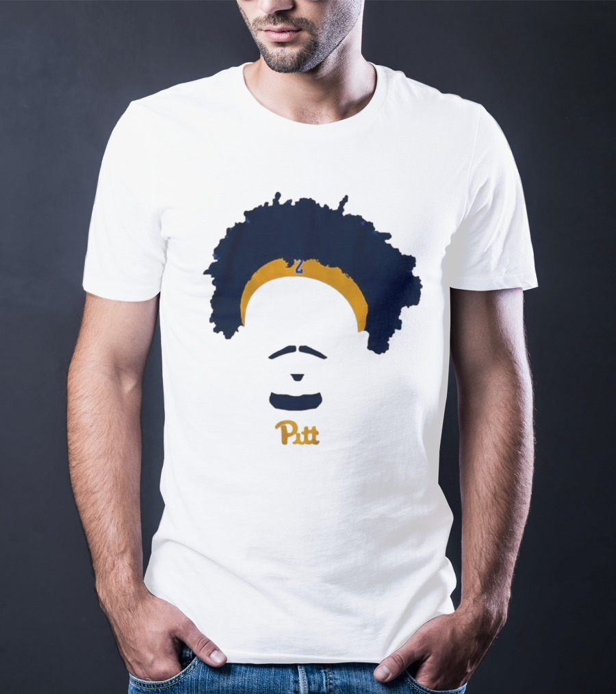 Pitt Basketball Blake Hinson Hair Headband Number 2 T-Shirt