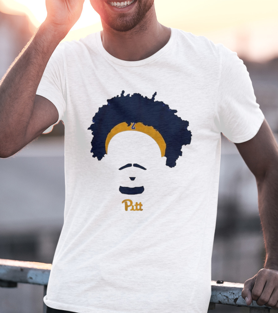 Pitt Basketball Blake Hinson Hair Headband Number 2 T-Shirt
