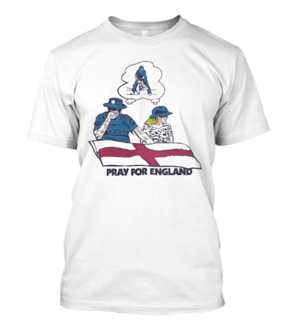Pray For England Cricket Flag St George's Cross Fan Support T-Shirt