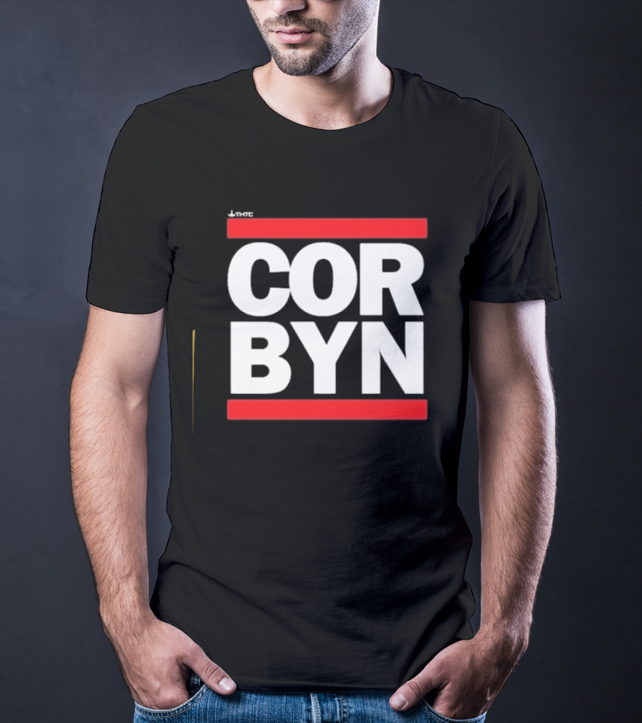 Thtc Corbyn Bold Red Framed Text T-Shirt