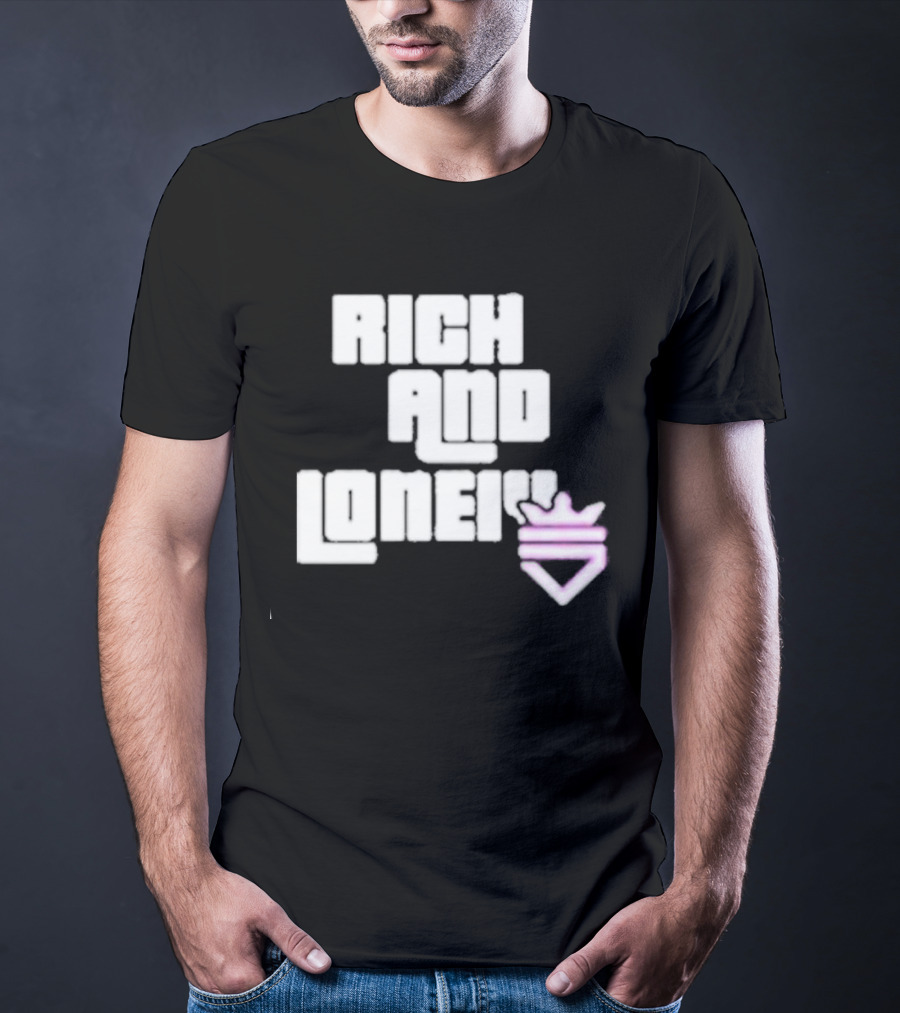 Optic Scump Rich And Lonely Rnl Wasted Miami Crown Graphics T-Shirt