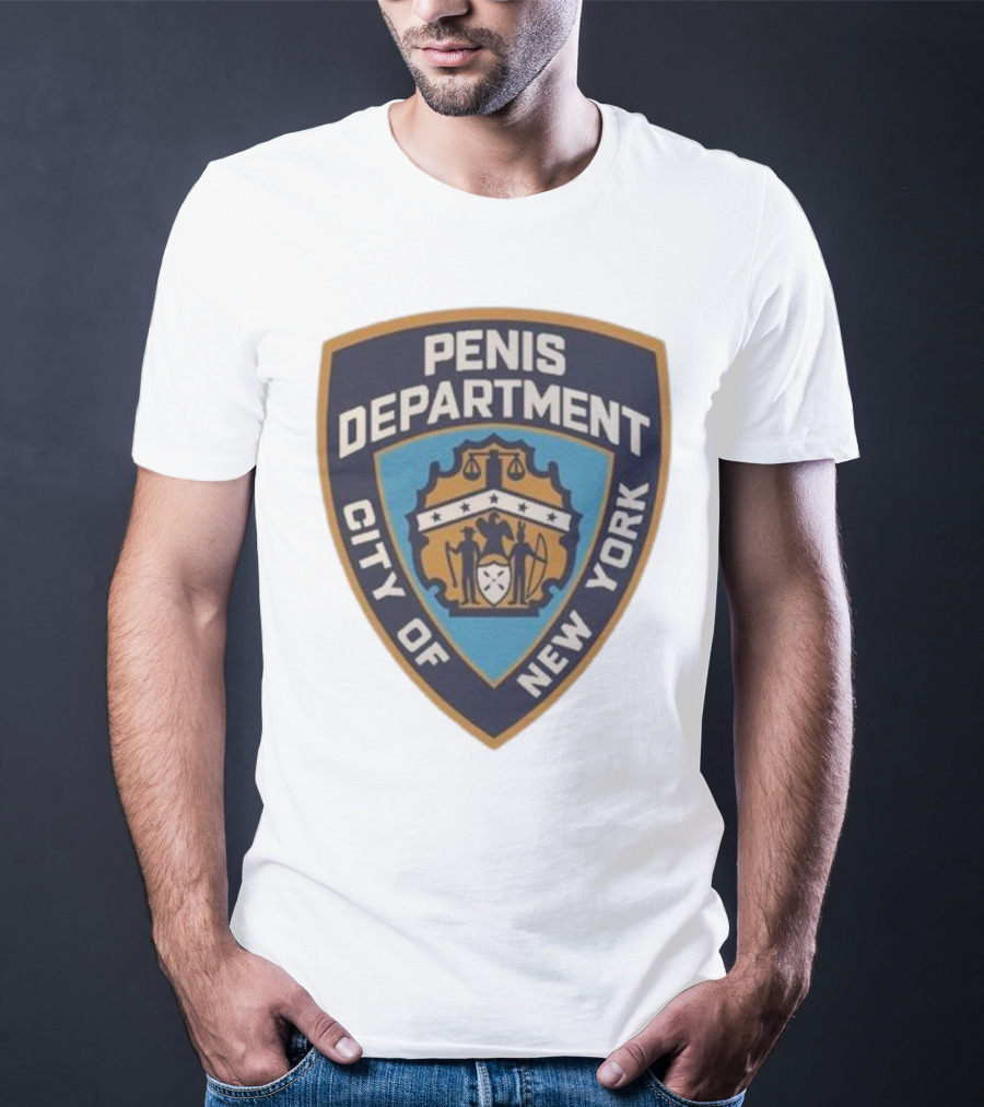 Pen15 Penis Department City Of New York Badge Emblem T-Shirt