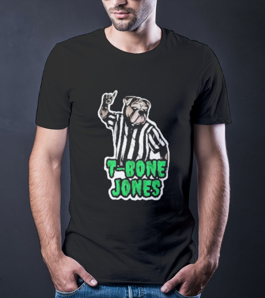 T-Bone Jones Bulldog Referee Gesture T-Shirt