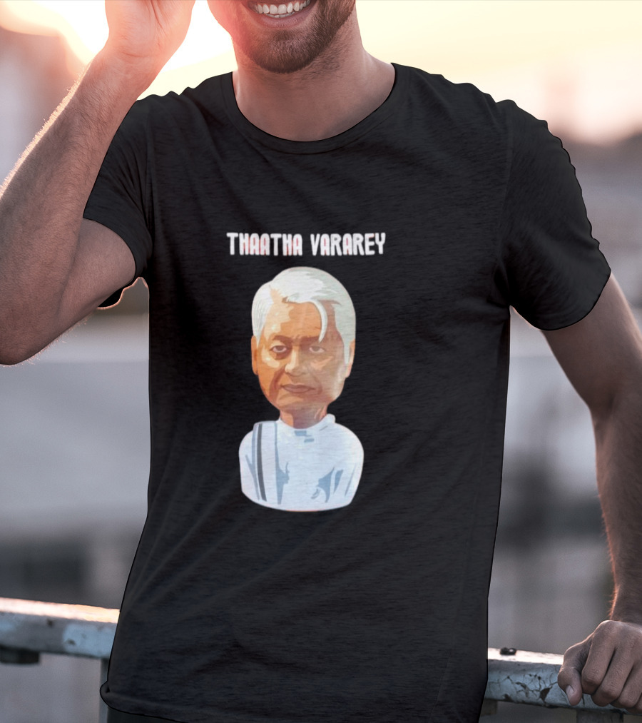 Thaatha Vararey Vintage Style Caricature T-Shirt