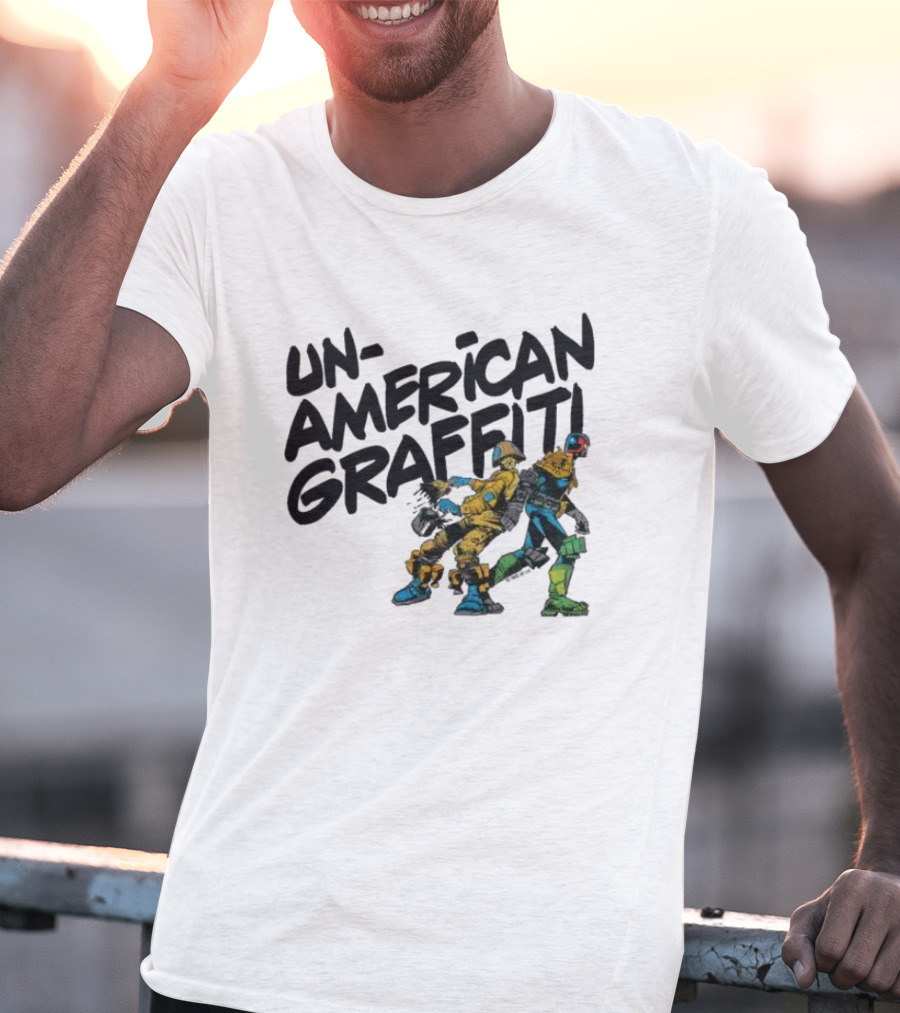 Unamerican Graffiti Mick Mcmahon’s Judge Dredd T-Shirt