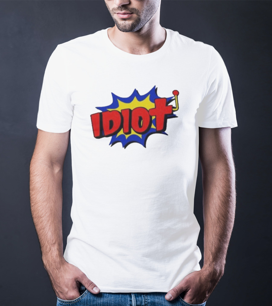 Vegasmatt Idiot Comic Pop Art Style Explosion T-Shirt