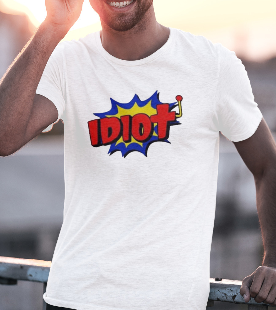 Vegasmatt Idiot Comic Pop Art Style Explosion T-Shirt