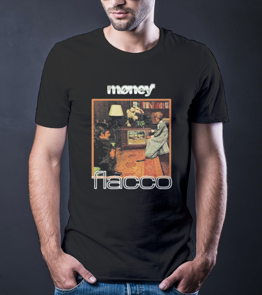 Money Flacco Television Vintage Living Room Scene T-Shirt