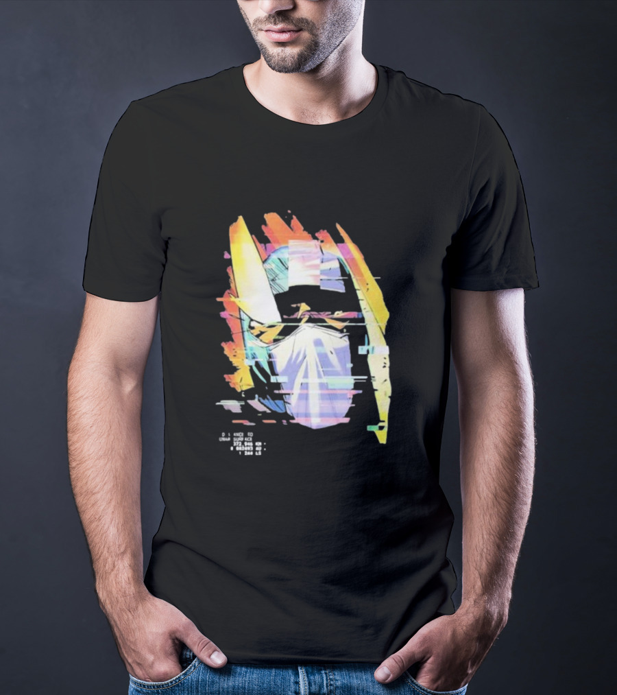 Insano Moon Man Helmet Glitch Neon Tech 92610 13-BS6 18 T-Shirt