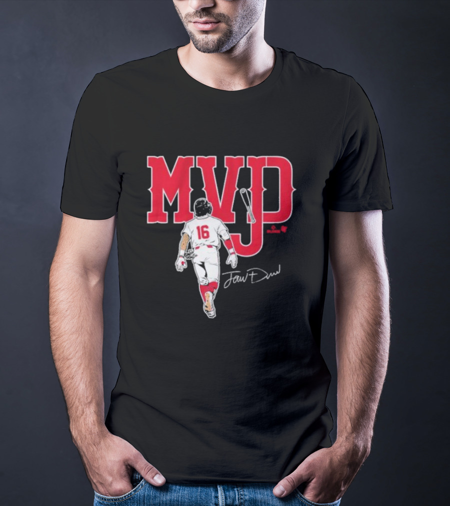 MVJD Jarren Duran 16 Baseball Signature T-Shirt