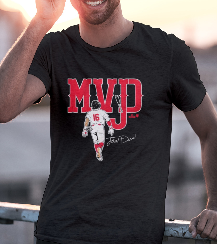 MVJD Jarren Duran 16 Baseball Signature T-Shirt