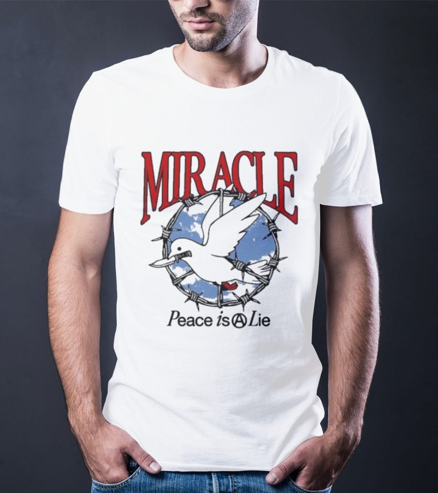 Miracle Mates Peace Is A Lie Barbed Dove T-Shirt