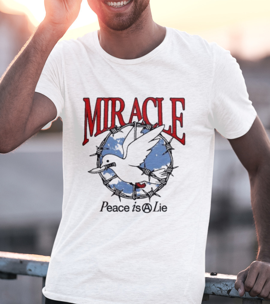 Miracle Mates Peace Is A Lie Barbed Dove T-Shirt