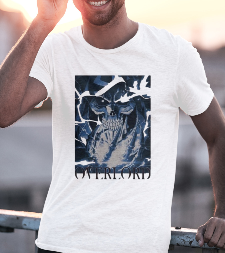 Overlord Ainz Ooal Gown Skeleton King Lightning Aura T-Shirt