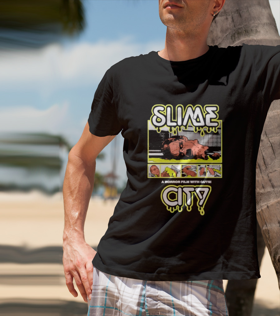 Slime City A Horror Film With Guts Graphic Novel Style Horror T-Shirt
