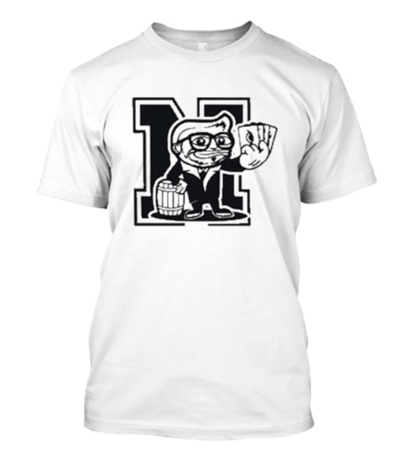 Yasin Dincer Chroma Nisqy Retro Cartoon Character Holding Cards T-Shirt