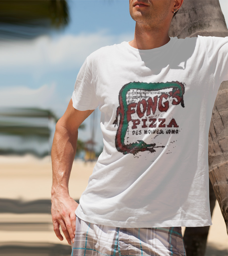 Fong's Pizza Des Moines Iowa Retro T-Shirt