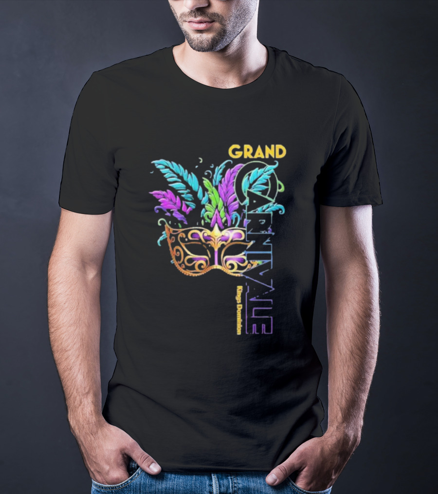 Grand Carnivale Kings Dominion Mask Feather T-Shirt