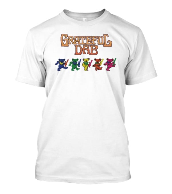 Grateful Dab Bears With Colorful Dancing Figures T-Shirt