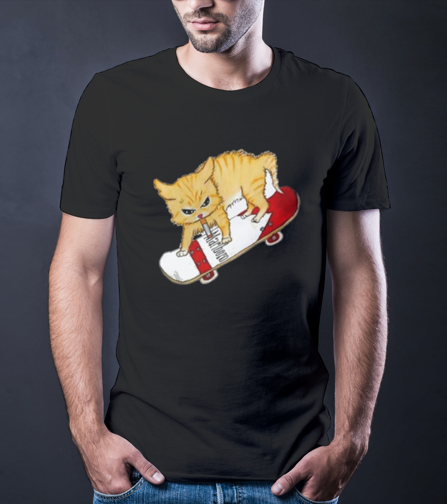 Lonely Kids Club Cig Cats Skateboarding Clarence Returns T-Shirt